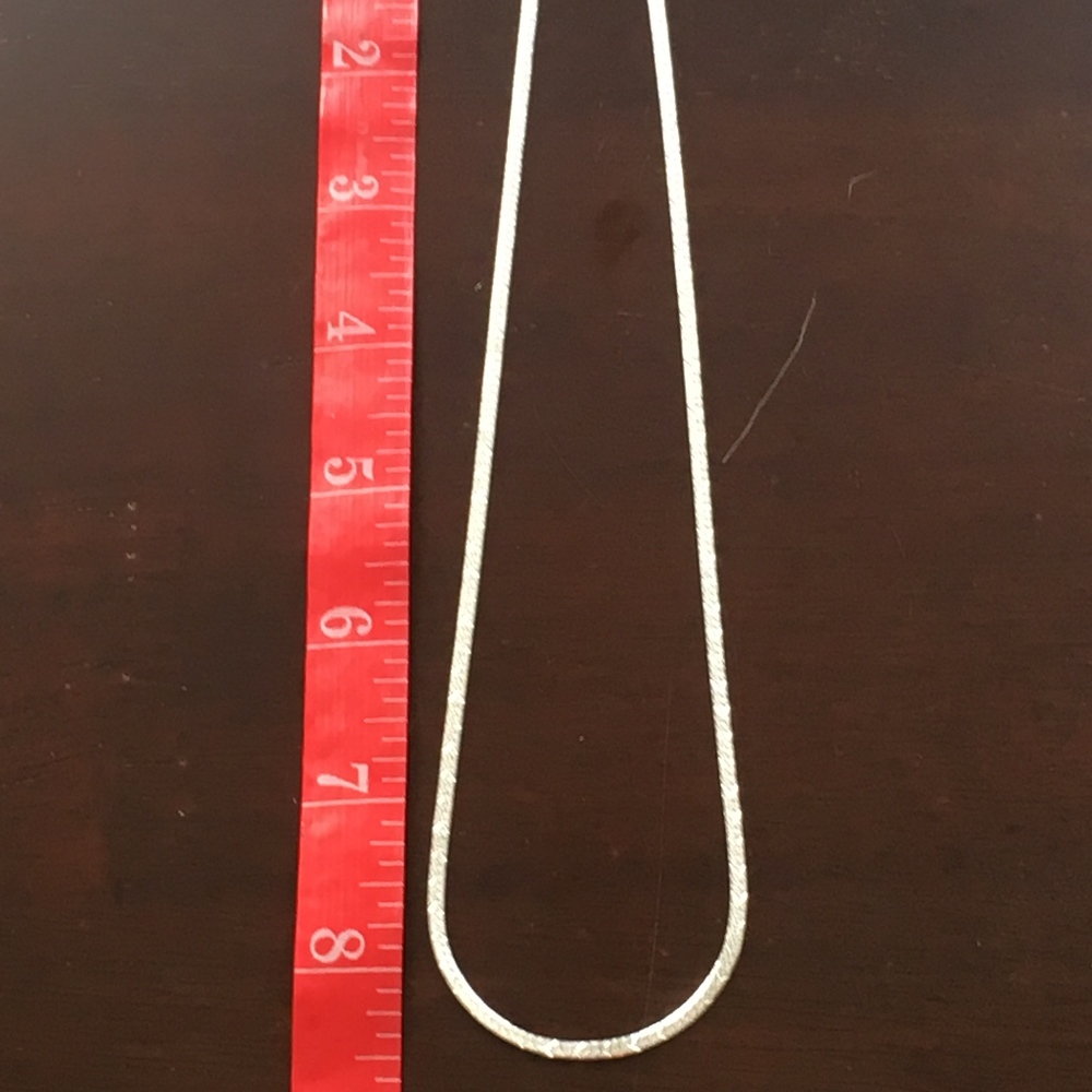 18" Sterling Silver Herringbone Chain